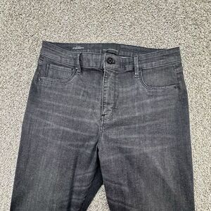 White‎ House Black Market Jeans Womens Large Regular Gray High Rise Mint
